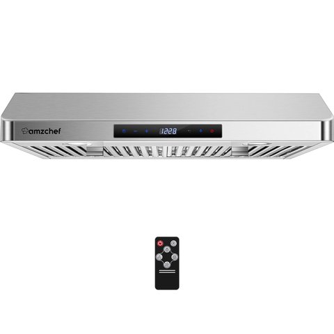 Coifa Amzchef 30" de Aço Inox para Gabinete com Led e 700 Cfm (inox)