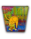 Ver imagem 7 de Quadro Decorativo em Acrílico Pintado a Mão Inspirado em Quadro o Gato com Peixes Vermelhos