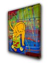Ver imagem 6 de Quadro Decorativo em Acrílico Pintado a Mão Inspirado em Quadro o Gato com Peixes Vermelhos