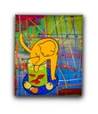 Ver imagem 1 de Quadro Decorativo em Acrílico Pintado a Mão Inspirado em Quadro o Gato com Peixes Vermelhos