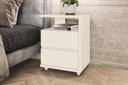 Ver imagem 1 de Mesa de Cabeceira Campeche Off White - Henn