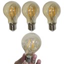 Ver imagem 1 de Lampada Led 30w Multifilamento Kit 4 Uni Decoraçao Iluminaçao Retro Vintage Casa Sala Garagem Quarto