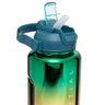 3 Garrafas Lyor Squeeze de Policarbonato Metalizado Verde - 5