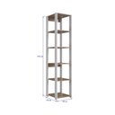 Ver imagem 4 de Closet Modulado Guarda Roupa Roupeiro Estante Quarto Casal 6 Prateleiras Branco Marrom Madeira