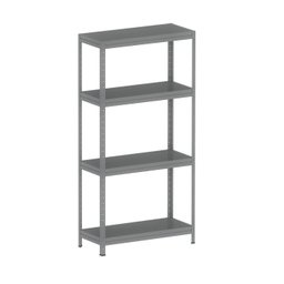 ESTANTE DE AÇO PESADA 185X92X40 4 PRAT. AÇO PANDIN - CINZA EPP1850X400 PRAT AÇO - 1
