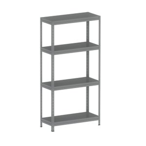 ESTANTE DE AÇO PESADA 185X92X40 4 PRAT. AÇO PANDIN - CINZA EPP1850X400 PRAT AÇO