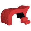 Ver imagem 3 de Maca Estofada Capitonê Corino Cores - DS Estofados - Vermelho