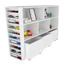 Ver imagem 4 de Organizador Infantil Natanael Baús e Porta Carrinho MDF 135cm Branco