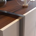 Ver imagem 4 de Balcão Buffet Para Sala De Jantar 4 Portas Ipanema C05 Off White/Nogueira - Mpozenato