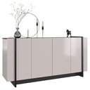 Ver imagem 1 de Balcão Buffet Para Sala De Jantar 4 Portas Ipanema C05 Off White/Nogueira - Mpozenato