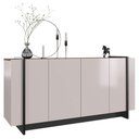 Ver imagem 2 de Balcão Buffet Para Sala De Jantar 4 Portas Ipanema C05 Off White/Nogueira - Mpozenato
