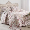 Ver imagem 1 de Kit Cobre Leito Colcha Daily Casal 3 Peças Dupla Face Estampado Floral Floral 11 100% Poliéster