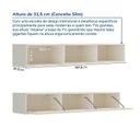 Ver imagem 3 de Rack com Painel Ripado para TV até 60 Polegadas 160CMX230CM Aruá CabeCasa MadeiraOriginals Offwhite