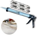 Ver imagem 1 de Kit Aplicador de Silicone 15" Profissional + 2 Selante Pu40 Cinza Unipega Sachê 600ml Vedação Colage