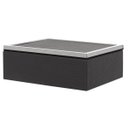 Ver imagem 1 de Caixa Decorativa Mdf 18,5cm Marrom/prata Florarte Flor e Arte