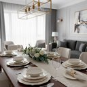 Ver imagem 2 de Aparelho de Jantar Branco com Dourado em Porcelana 24 Peças
