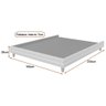 Cama Japonesa Corea Queen Courino Caramelo / Bouclé Suave Off White - Sallar Home - 4