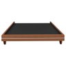Cama Japonesa Corea Queen Courino Caramelo / Bouclé Suave Off White - Sallar Home - 6