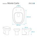Ver imagem 3 de Tampa de Vaso Sanitário com Amortecedor Monte Carlo Branco para Bacia Deca