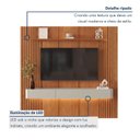 Ver imagem 7 de Painel Rack para TV até 75 Polegadas 3 Gavetas 234CMX250CM Ripado com LED 100% MDF Apolo