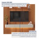 Ver imagem 4 de Painel Rack para TV até 75 Polegadas 3 Gavetas 234CMX250CM Ripado com LED 100% MDF Apolo