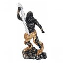 Ver imagem 4 de Estatueta Sala Quarto Geek Zeus Deus do Trovão Resina 23x13