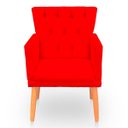 Ver imagem 6 de Kit Poltrona Capitonê Clássica Confortável para Sala e Quarto Ana Suede