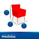 Ver imagem 7 de Kit Poltrona Capitonê Clássica Confortável para Sala e Quarto Ana Suede