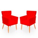 Ver imagem 1 de Kit Poltrona Capitonê Clássica Confortável para Sala e Quarto Ana Suede