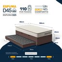 Ver imagem 2 de Cama Box Baú Solteiro com Colchão de Espuma D45 Double Comfort + Auxiliar 88cm