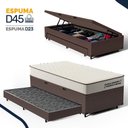 Ver imagem 5 de Cama Box Baú Solteiro com Colchão de Espuma D45 Double Comfort + Auxiliar 88cm