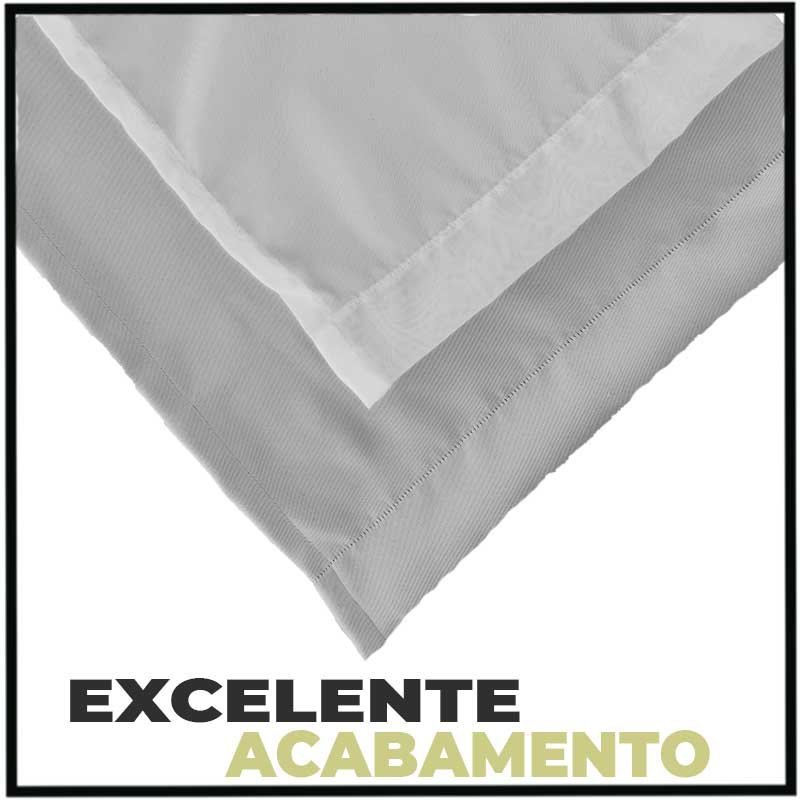 cortina blackout para quarto e sala 5,50 x 2,60 Paris branco - 6