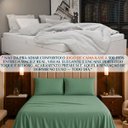 Ver imagem 4 de Conjunto Cama Casal Queen Size Kayla 04 Pç Bordado 300 Fios:Verde
