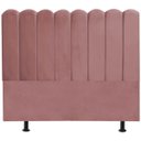 Ver imagem 1 de Cabeceira Nuvem Cama Box Queen 160 cm Alanis Suede Rosê