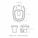 Ver imagem 2 de Assento Sanitário Art Cinza Claro Vaso Incepa Almofadado