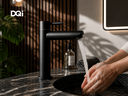 Ver imagem 7 de Torneira Aço Inox de Bancada Preta para Banheiro e Lavabo Mobi Dqi