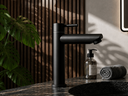 Ver imagem 1 de Torneira Aço Inox de Bancada Preta para Banheiro e Lavabo Mobi Dqi