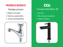 Ver imagem 4 de Torneira Aço Inox de Bancada Preta para Banheiro e Lavabo Mobi Dqi