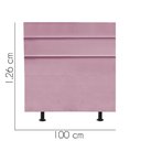 Ver imagem 2 de Cabeceira Estofada Argentina 100cm Solteiro para Cama Box Quarto Suede Rosa Bebê - Gat Magazine