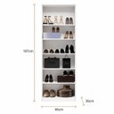 Ver imagem 3 de Sapateira Vertical 2 Portas e Prateleiras 187cm 100% MDF