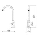 Ver imagem 2 de Torneira Lavatorio de Mesa Bica Alta Nova Trio Docol 01257806