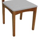 Ver imagem 6 de Kit 2 Cadeiras com Telinha Pérola Madeira Maciça e Assento Estofado -amêndoa- Linho Bege Mescla Imp.