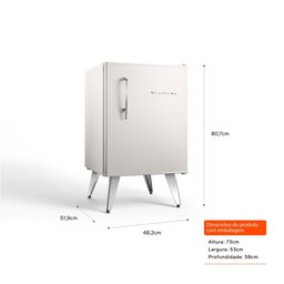Frigobar Brastemp Retrô 76 Litros Classic White - Bra08hb 110v - 4