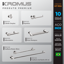 Ver imagem 2 de Kit Acessórios Para Banheiros 5 Peças Inox - Kromus Kitrd6