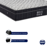 Cama Box Bipartido King Size Bege e Colchão Airtech Progressive M. Ensacadas Ortobom - 3