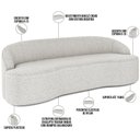Ver imagem 4 de Sofá 5 Lugares Curvo Sala de Estar Living Lótus D02 Bouclê Creme 300 cm B-54 - Lyam Lyam Decor