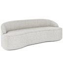 Ver imagem 1 de Sofá 5 Lugares Curvo Sala de Estar Living Lótus D02 Bouclê Creme 300 cm B-54 - Lyam Lyam Decor