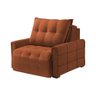 Poltrona do Papai Retrátil e Reclinável 85cm Dubai Veludo Terracota - Cor: Laranja - 4