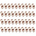 Ver imagem 5 de Kit de 20 Conjuntos de Mesa Dobrável 70x70 com 4 Cadeiras Imbuia