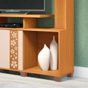 Ver imagem 3 de Estante para Sala Ambiente Milla Cinamomo Off White – Hb Móveis